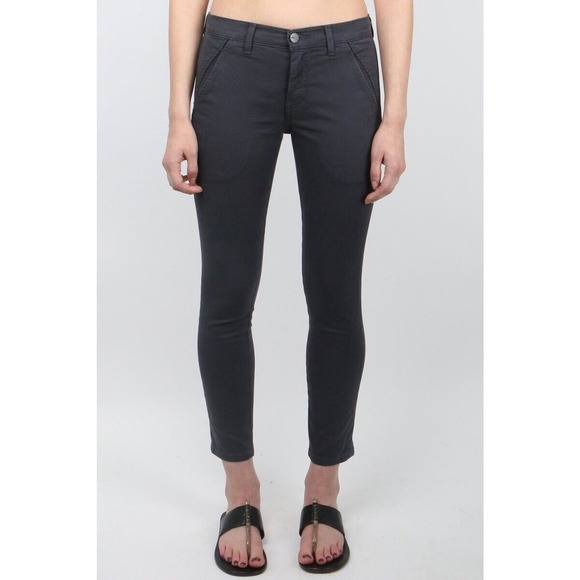 Crippen - Tapered Six Trouser Cropped Pants in Black Sz 25 NWOT - Picture 2 of 14